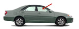 U.S.A Built Style Passenger Right Side Front Door Window Door Glass Compatible with Toyota Camry 2002-2006 Models