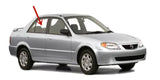 Passenger Right Side Rear Door Window Door Glass Compatible with Mazda Protege 1999-2003 Models