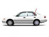 Driver Left Side Rear Vent Window Vent Glass Compatible with Toyota Corolla/Chevrolet Prizm 4 Door Sedan 1998-2002 Models