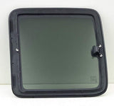 Privacy Movable Passenger Right Side Rear Quarter Window Quarter Glass With Frame & Latch Compatible with GMC Sierra 1999-2006 / Sierra Classic 2007 Extended Cab Pickup Models