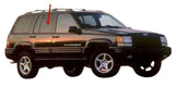 Passenger Right Side Rear Door Window Door Glass Compatible with Jeep Grand Cherokee/Grand Wagoneer 1993-1998 Models