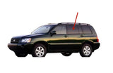 Driver Left Side Rear Door Window Door Glass Compatible with Toyota Highlander 2001-2007 Models