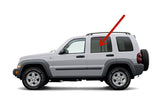 With Bottom Hole Style Driver Left Side Rear Door Window Door Glass Compatible with Jeep Liberty 2006-2007 Models