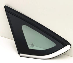 Chrome Moulding Driver Left Side Quarter Window Quarter Glass Compatible with Ford Fusion 2013-2020 Models