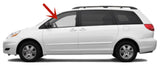 Driver Left Side Front Door Window Door Glass Compatible with Toyota Sienna 2004-2010 Models