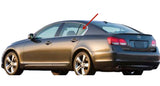 Driver Left Side Rear Vent Window Vent Glass Compatible with Lexus GS300 / GS350 / GS430 / GS450 / GS460 2006-2012 Models