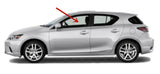 Driver Left Side Front Door Window Door Glass Compatible with Lexus CT200 / CT200h 2011-2018 Models