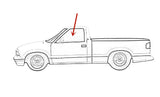 Driver Left Side Front Door Window Door Glass Compatible with GMC Sonoma 1993 / Jimmy 1993-1994 Models