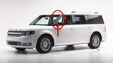 Passenger (R) + Driver Side (L) Pair Of Windshield-Outer Pillar Trim Molding Compatible with Ford Flex 2009-2019 Models