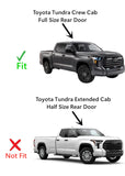 Tempered Passenger Right Side Rear Door Window Door Glass Compatible with Toyota Tundra Pickup 4 Door Crew Cab 2022-2023 Models