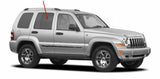 With Bottom Attachment Style Passenger Right Side Rear Door Window Door Glass Compatible with Jeep Liberty 2002-2007 Models