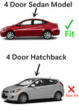 Tempered Driver Left Side Rear Door Window Door Glass Compatible with Hyundai Accent 4 Door Sedan 2012-2017 Models