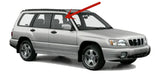 Passenger Right Side Front Door Window Door Glass Compatible with Subaru Forester 1998-2002 Models