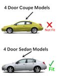 Driver Left Side Rear Door Window Door Glass Compatible with Saturn Ion 4 Door Sedan 2003-2007 Models