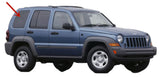 Passenger Right Side Rear Quarter Glass Quarter Window Compatible with Jeep Liberty 2002-2007 Models