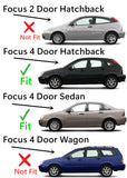 Driver Left Side Rear Door Window Door Glass Compatible with Ford Focus 4 Door Sedan/Hatchback 2000-2007 Models