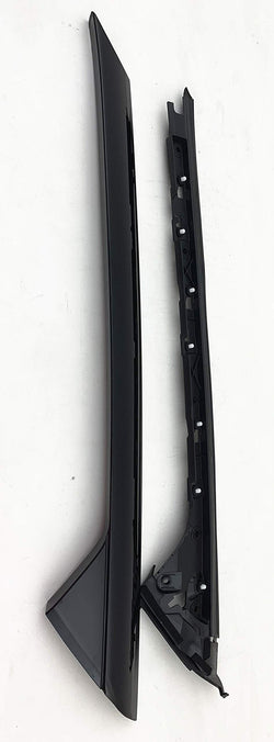 Passenger Right Side?Inner & Outer Complete Set Front Windshield Pillar Molding Compatible with Ford Explorer?2011-2019 Models
