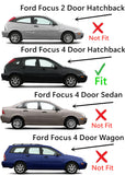 Passenger Right Side Quarter Window Quarter Glass Compatible with Ford Focus 4 Door Hatchback 2002-2007 Models